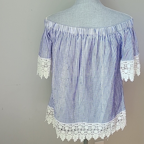 Anthropologie Bishop and Young St. Tropaz Off the Shoulder Top - Picture 4 of 12